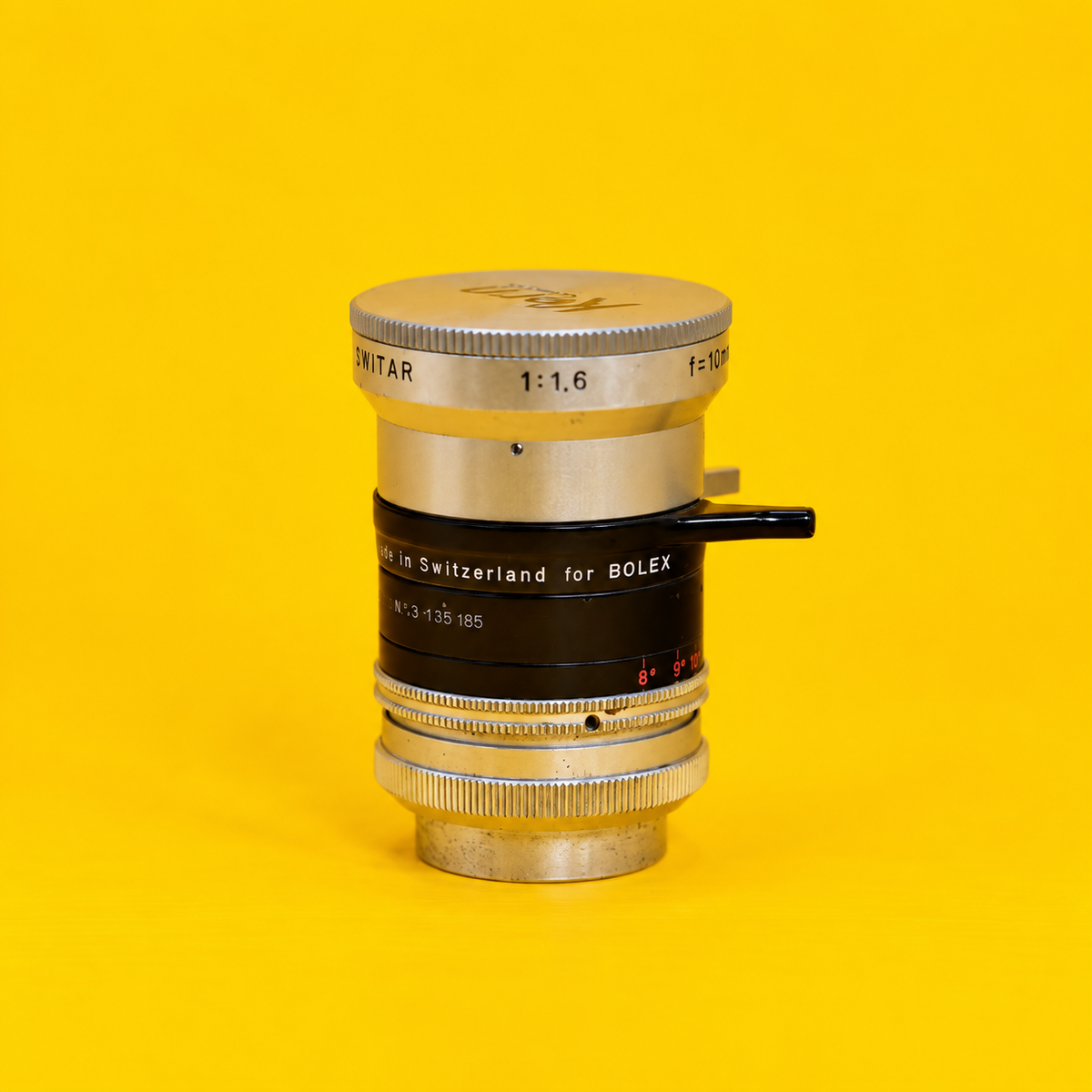 Kern-Paillard Switar 10mm, H16 RX, W/Focus Lever