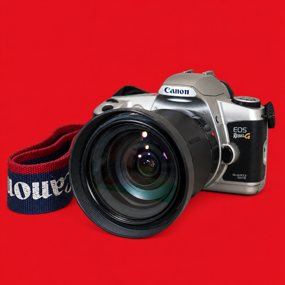 Canon EOS Rebel G 35mm SLR W/Tamron AF 28–200mm Lens