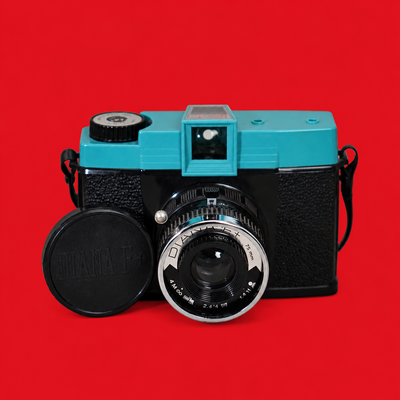 Lomography Diana F+ 120 Film Camera, Turquoise & Black