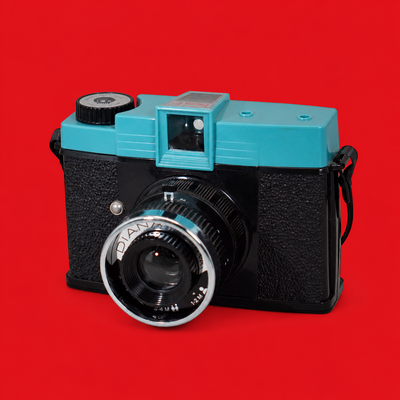 Lomography Diana F+ 120 Film Camera, Turquoise & Black