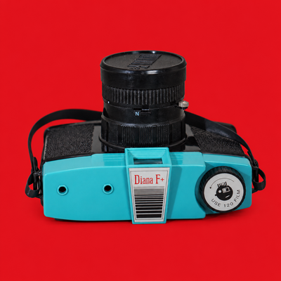 Lomography Diana F+ 120 Film Camera, Turquoise & Black